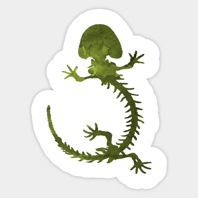 Hellbender Skeleton Sticker by BittenByErmines